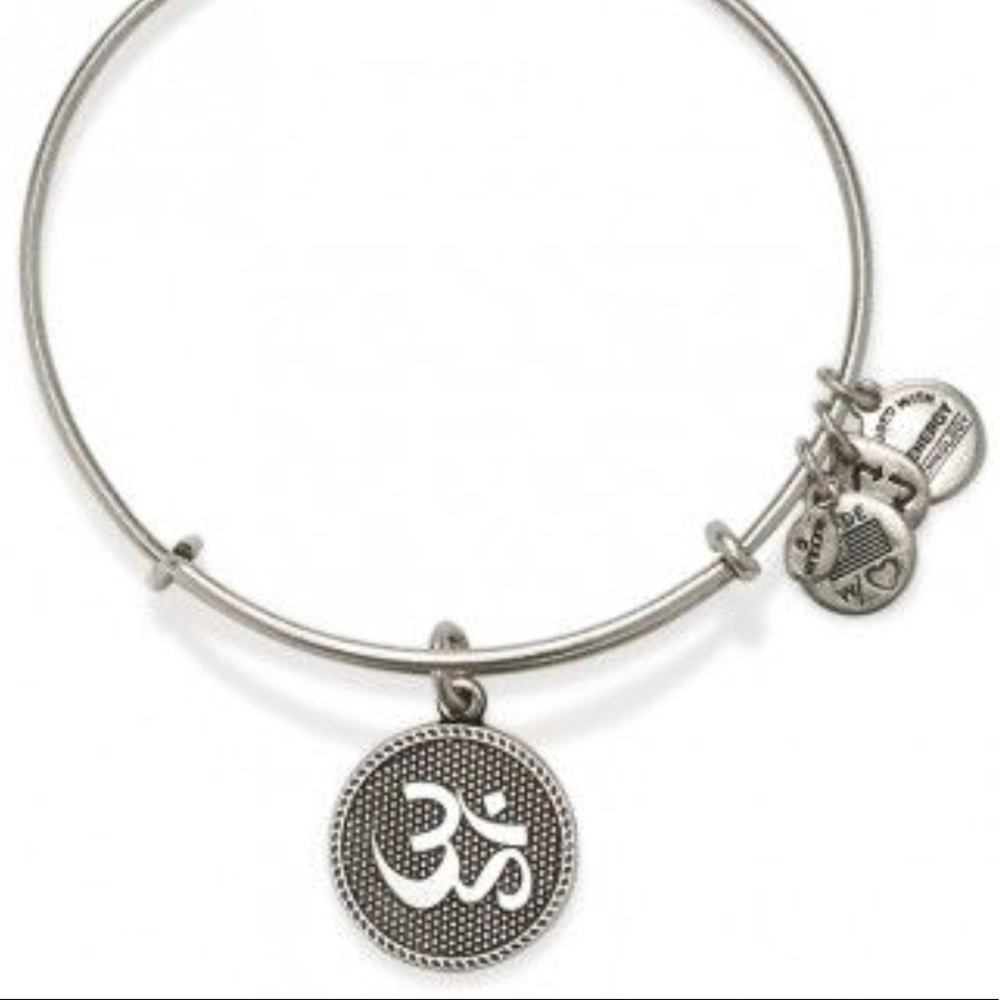 Alex and Ani bracelet silver Ohm